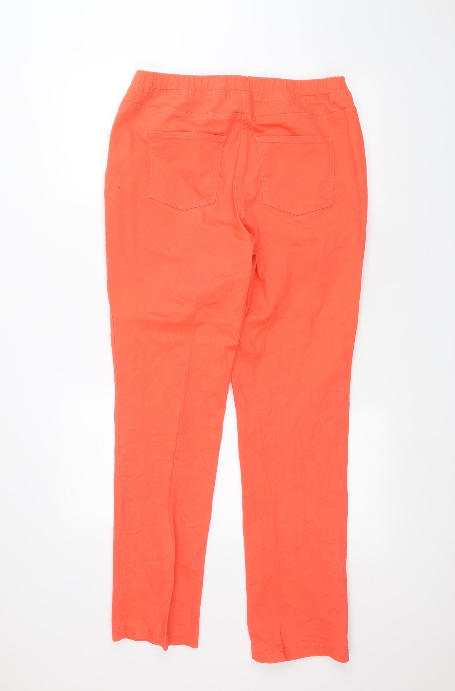Damart Womens Orange   Straight Jeans Size 14 L29 in