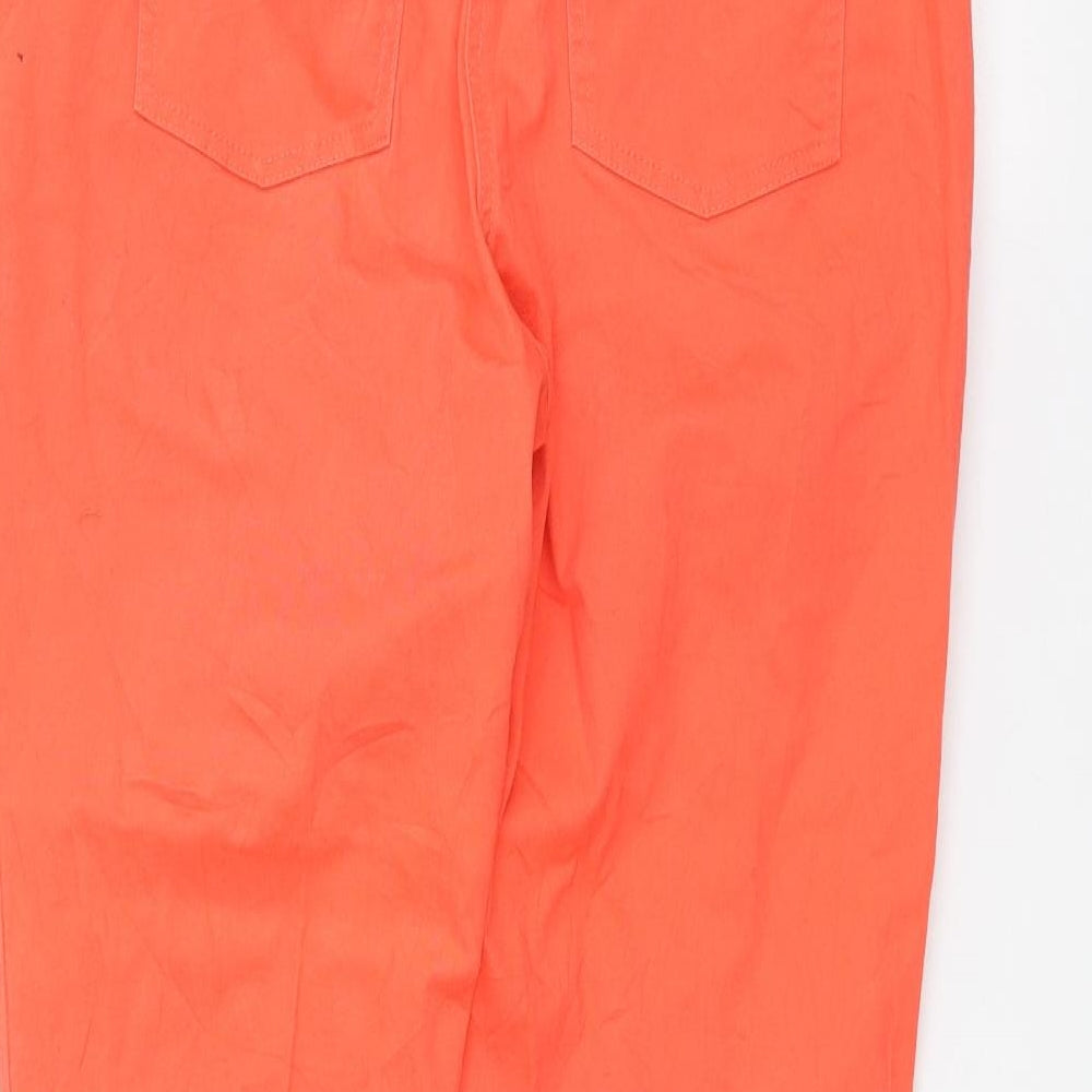 Damart Womens Orange   Straight Jeans Size 14 L29 in