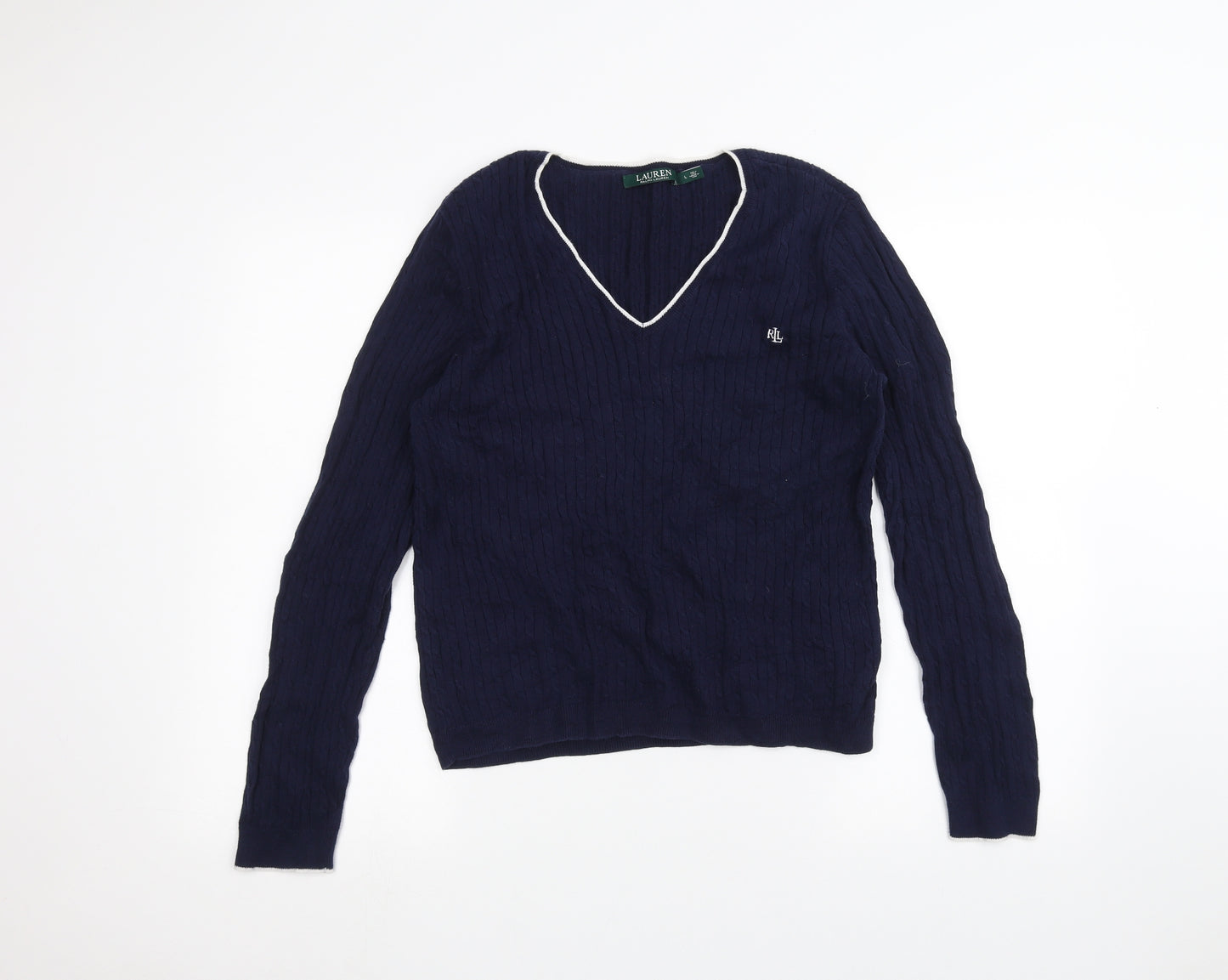 Lauren Ralph Lauren Womens Blue   Pullover Jumper Size L
