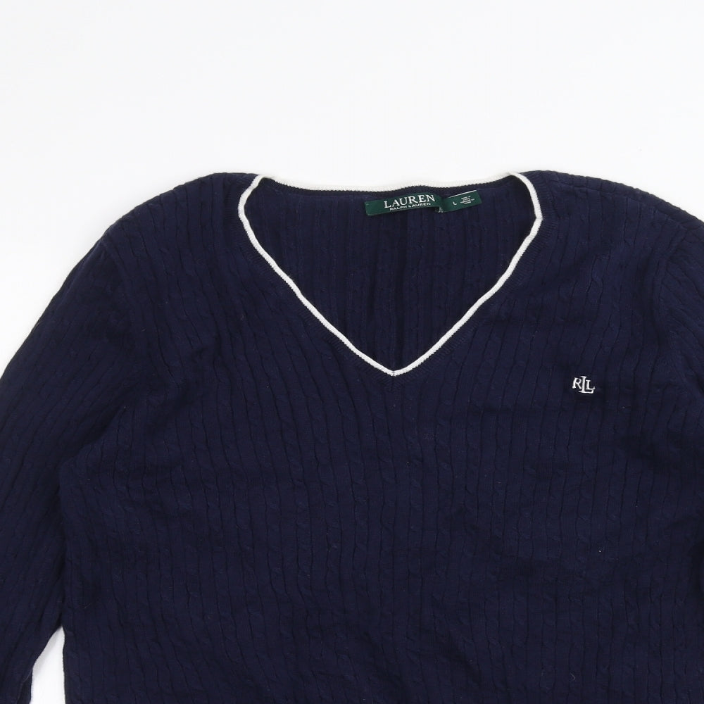 Lauren Ralph Lauren Womens Blue   Pullover Jumper Size L