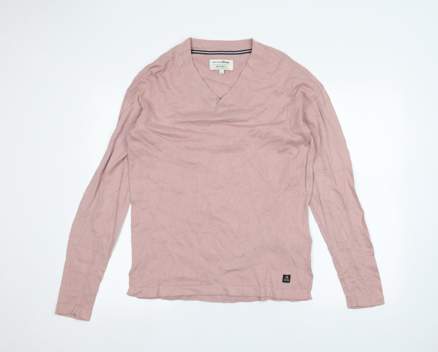 TOM TAILOR Womens Pink   Basic T-Shirt Size S