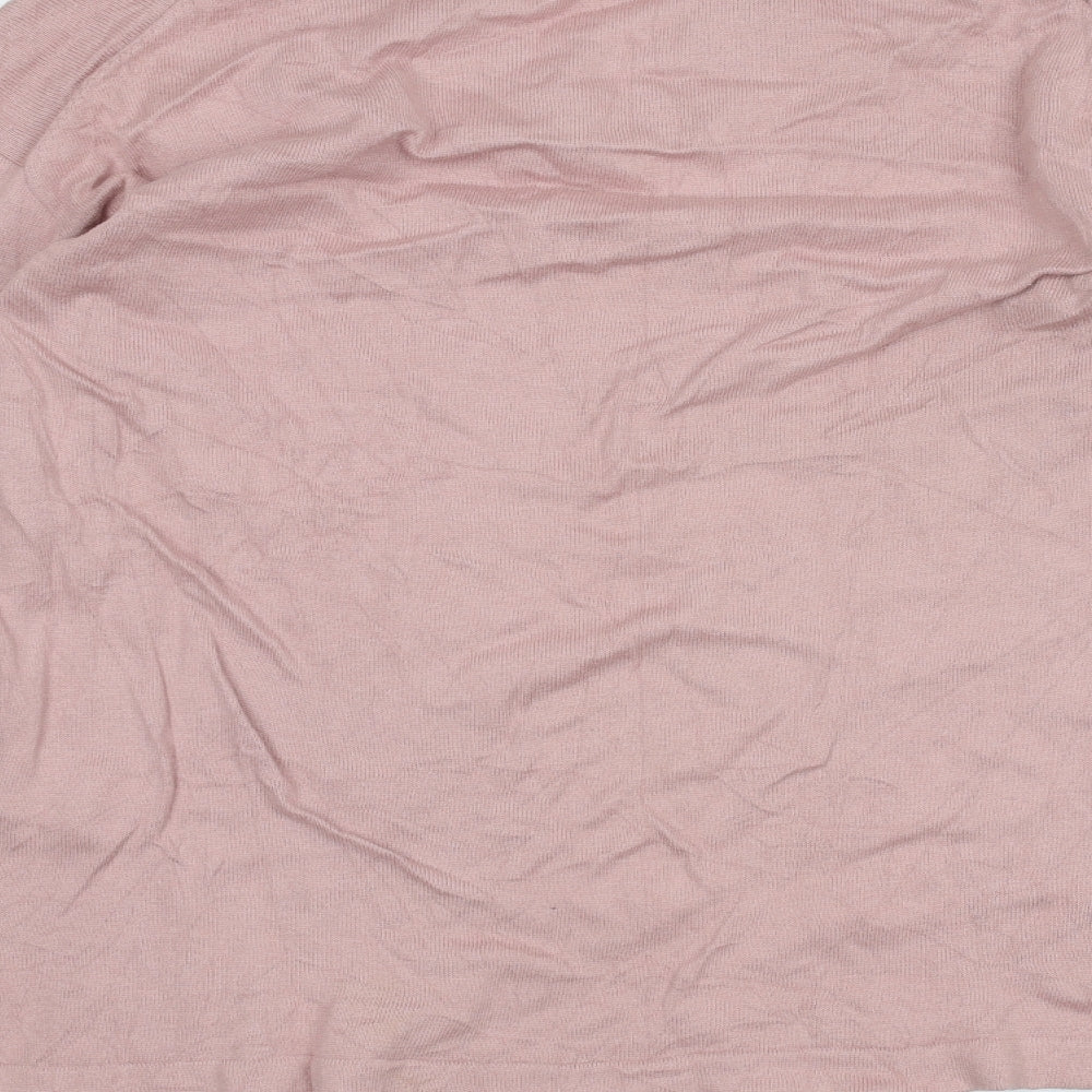 TOM TAILOR Womens Pink   Basic T-Shirt Size S