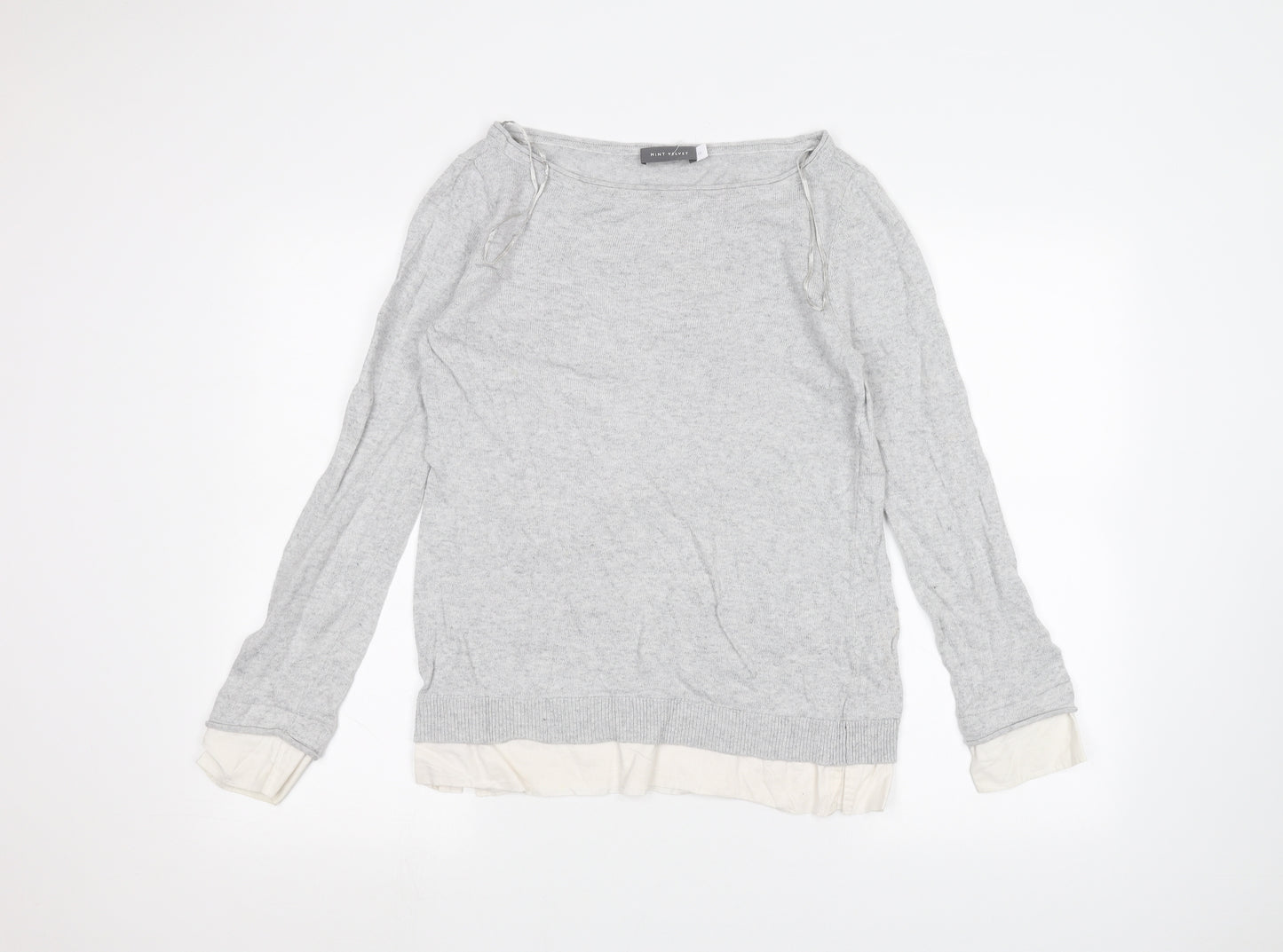 Mint Velvet Womens Grey   Pullover Jumper Size 12