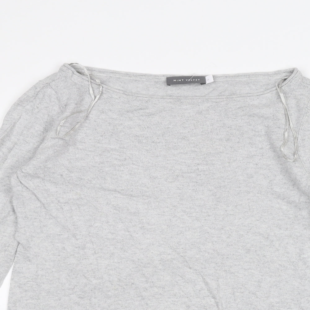 Mint Velvet Womens Grey   Pullover Jumper Size 12