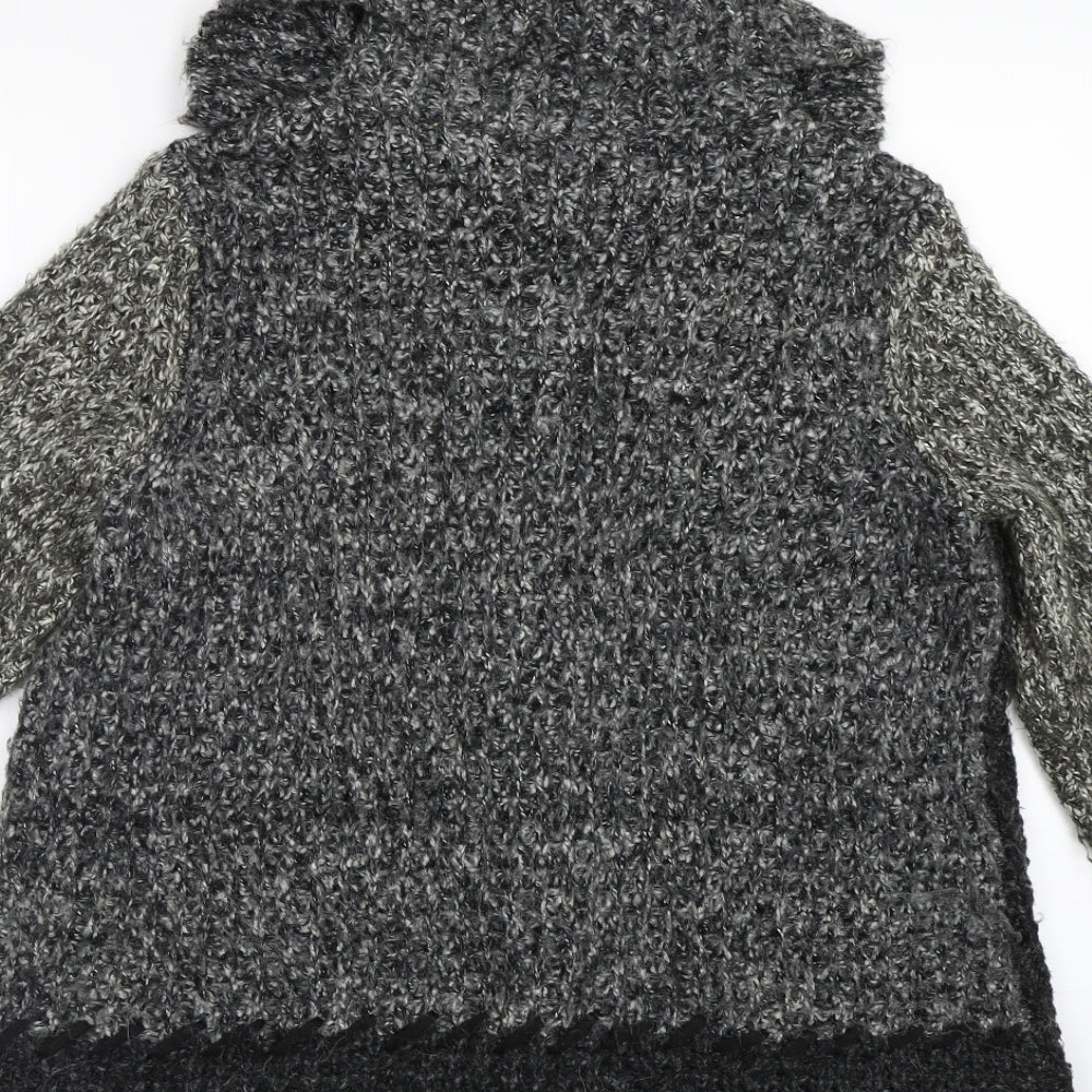 M&S Womens Grey   Cardigan Jumper Size 16
