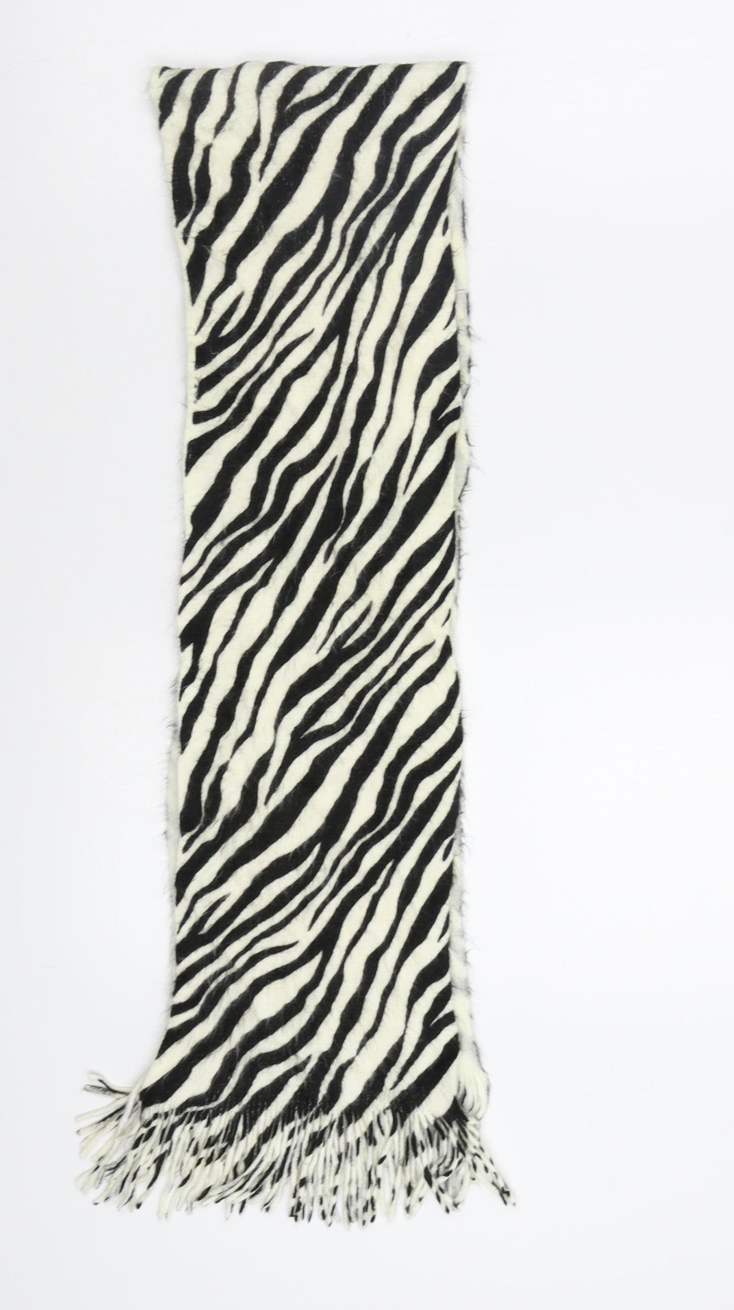 Preworn Womens White Animal Print   Scarf