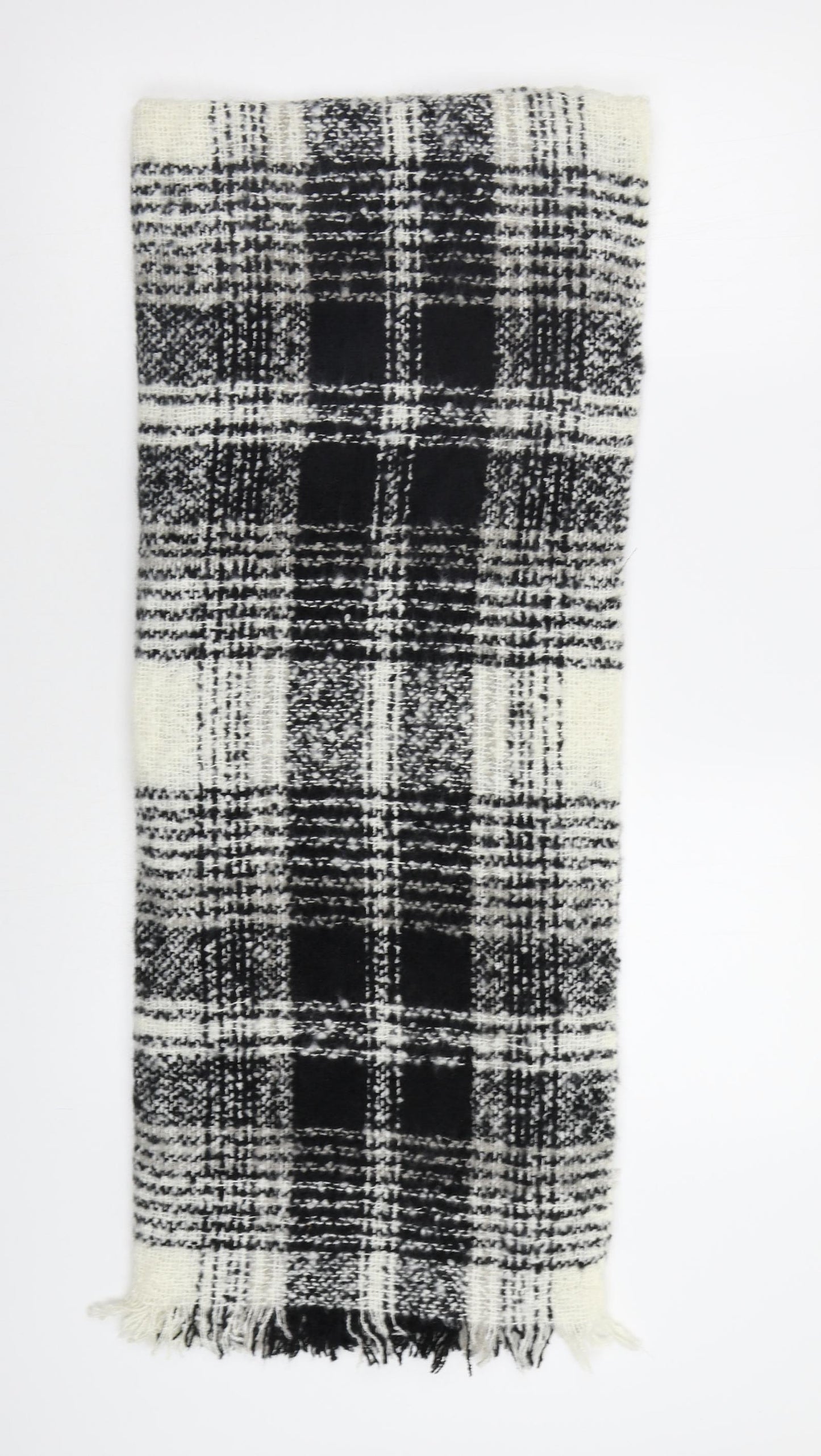 F&F Womens Grey Check   Shawl/Wrap