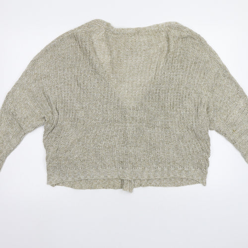 Double Agent Womens Beige   Cardigan Jumper Size M