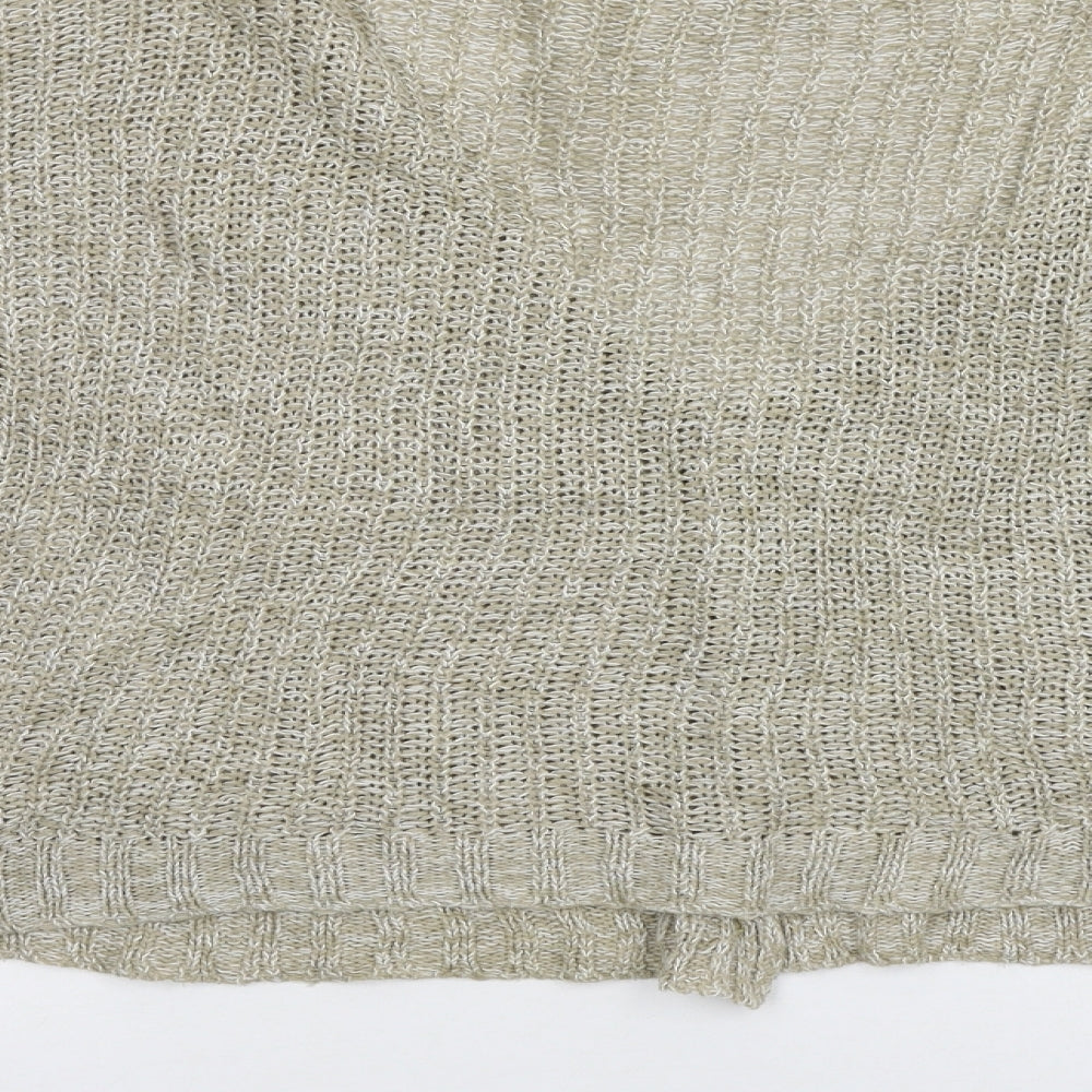 Double Agent Womens Beige   Cardigan Jumper Size M