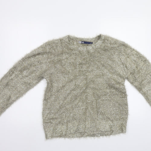 Isle Womens Gold   Pullover Jumper Size S