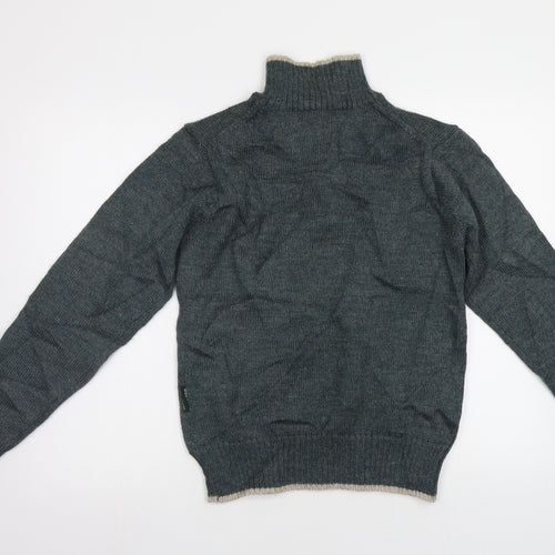 Woolovers Mens Green   Pullover Jumper Size S