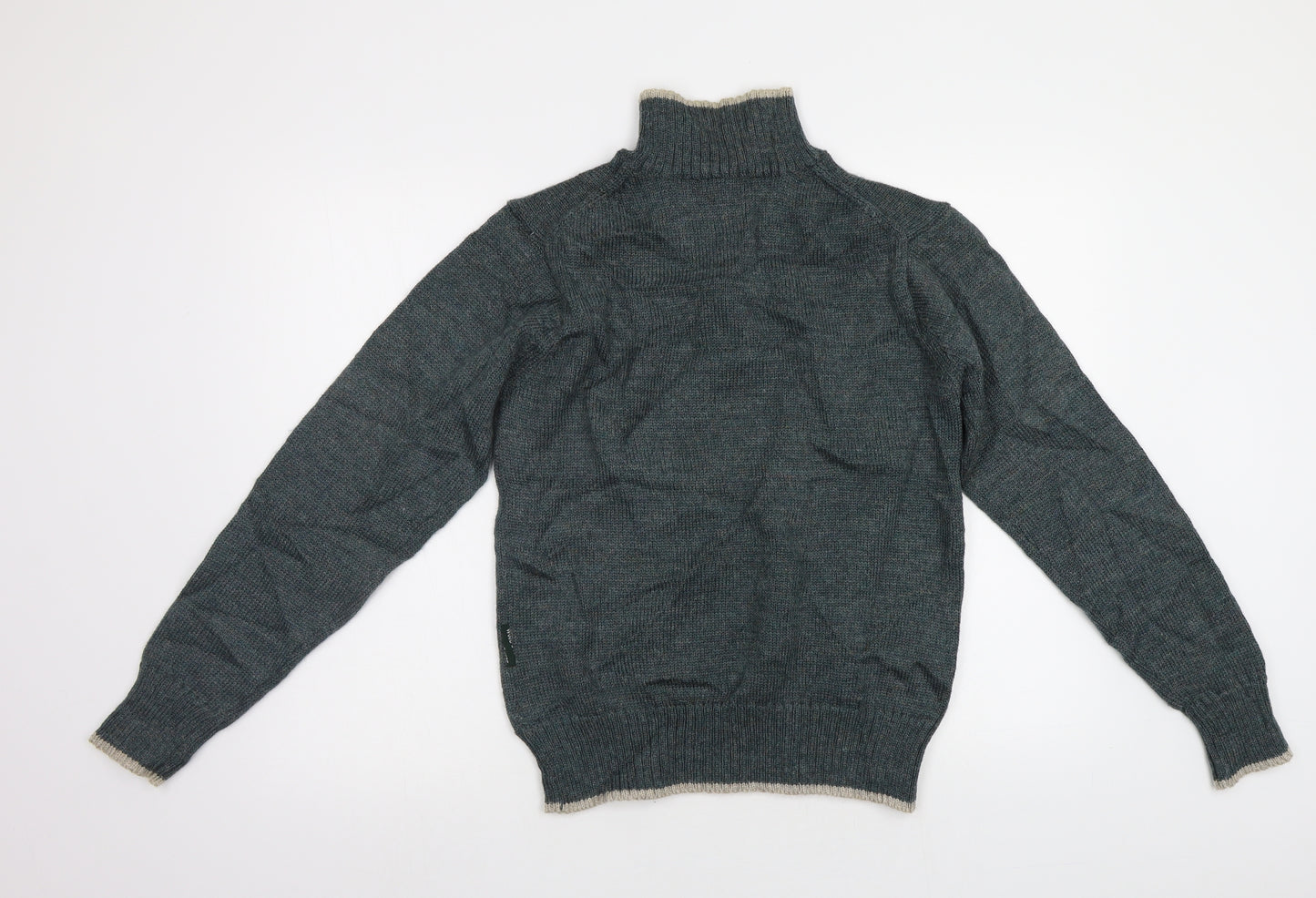 Woolovers Mens Green   Pullover Jumper Size S