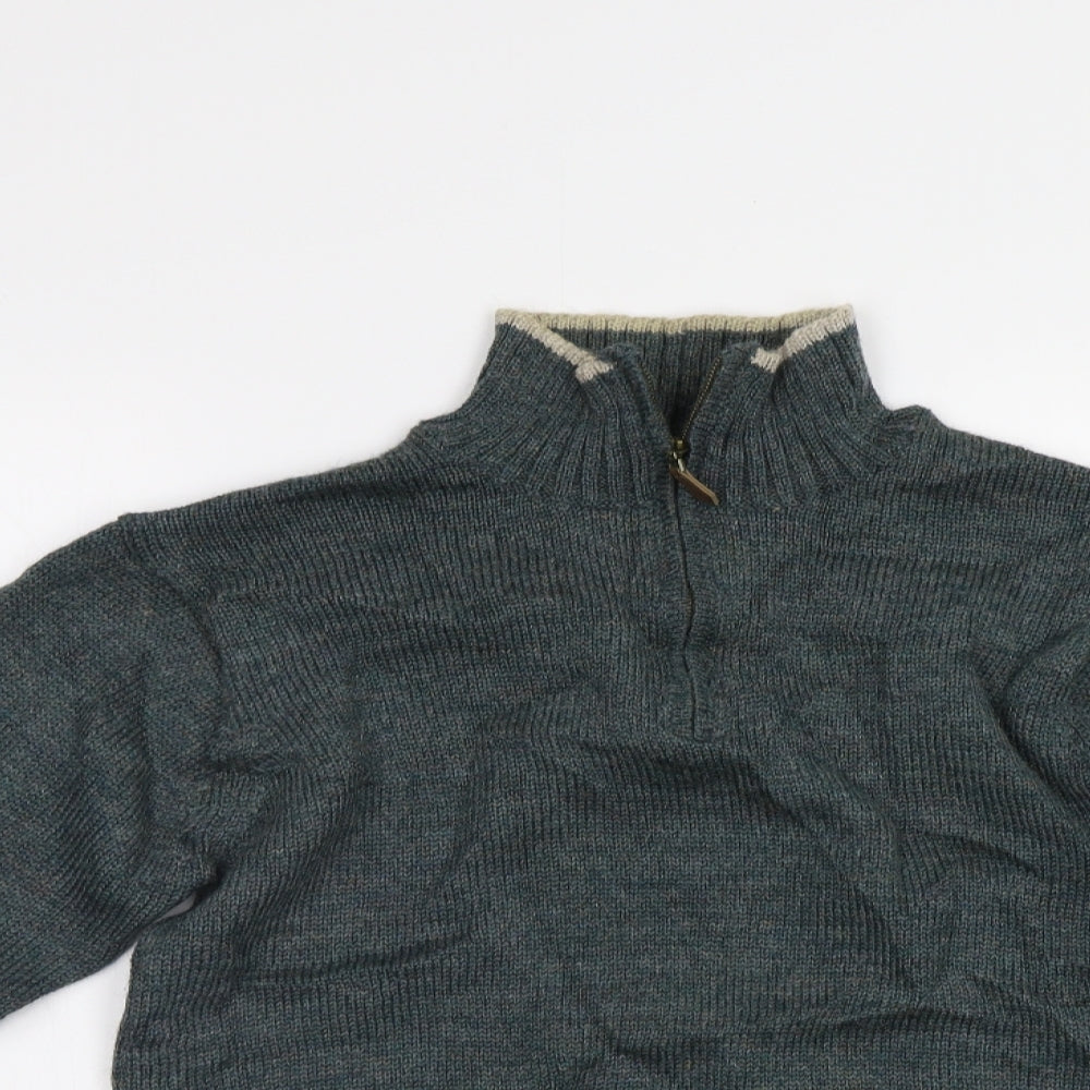 Woolovers Mens Green   Pullover Jumper Size S