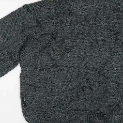 Woolovers Mens Green   Pullover Jumper Size S