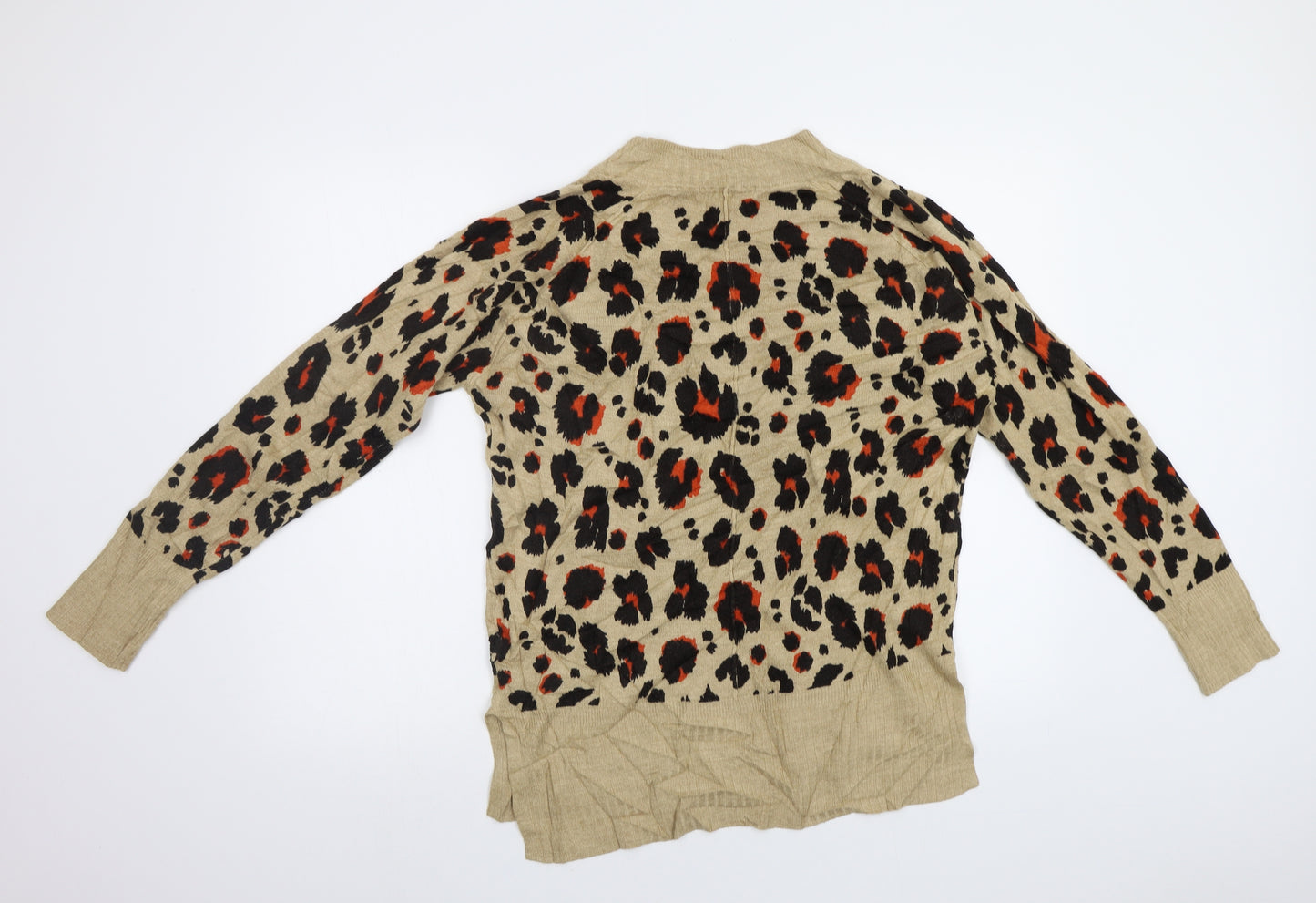 NEXT Womens Beige Animal Print  Pullover Jumper Size M