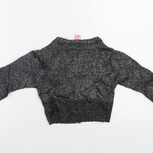 Adams Girl Girls Silver   Cardigan Jumper Size 4 Years