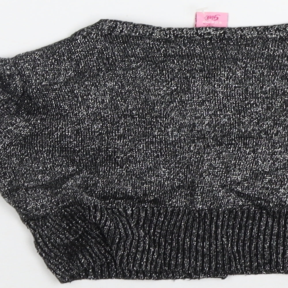 Adams Girl Girls Silver   Cardigan Jumper Size 4 Years