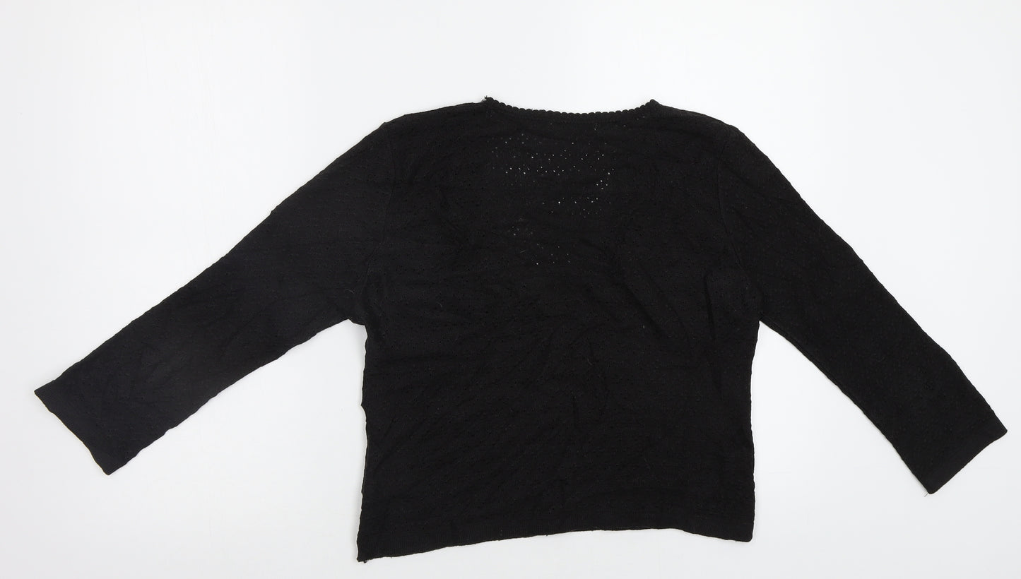 Topshop Womens Black   Pullover Jumper Size 12
