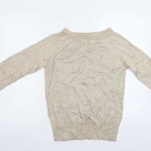 F&F Womens Gold   Pullover Jumper Size 12