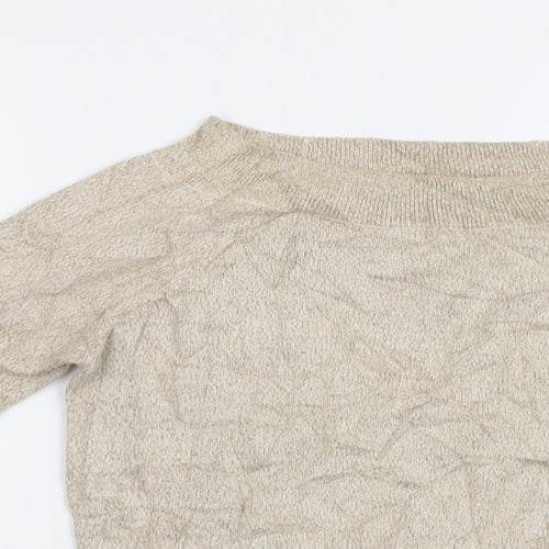 F&F Womens Gold   Pullover Jumper Size 12
