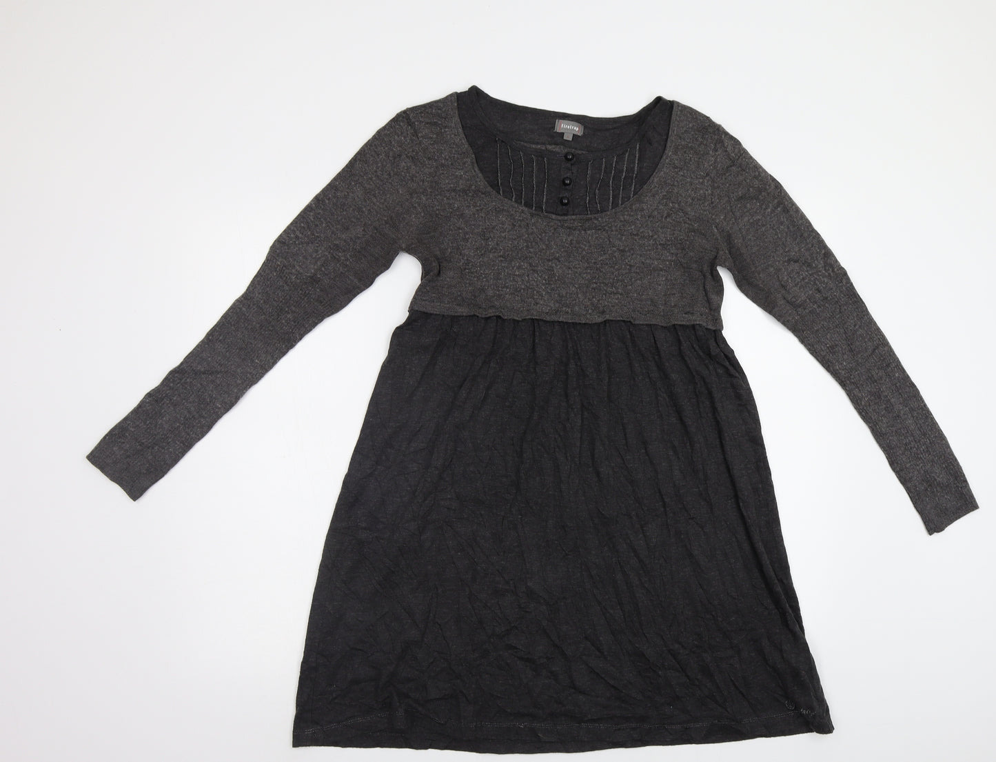 Firetrap Womens Grey  Knit Jumper Dress  Size L