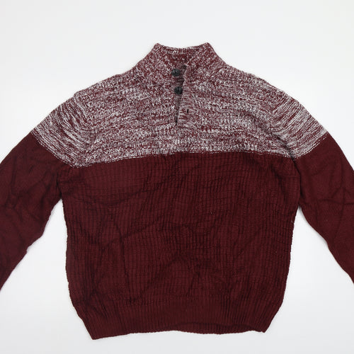 M&Co Womens Red   Pullover Jumper Size XL