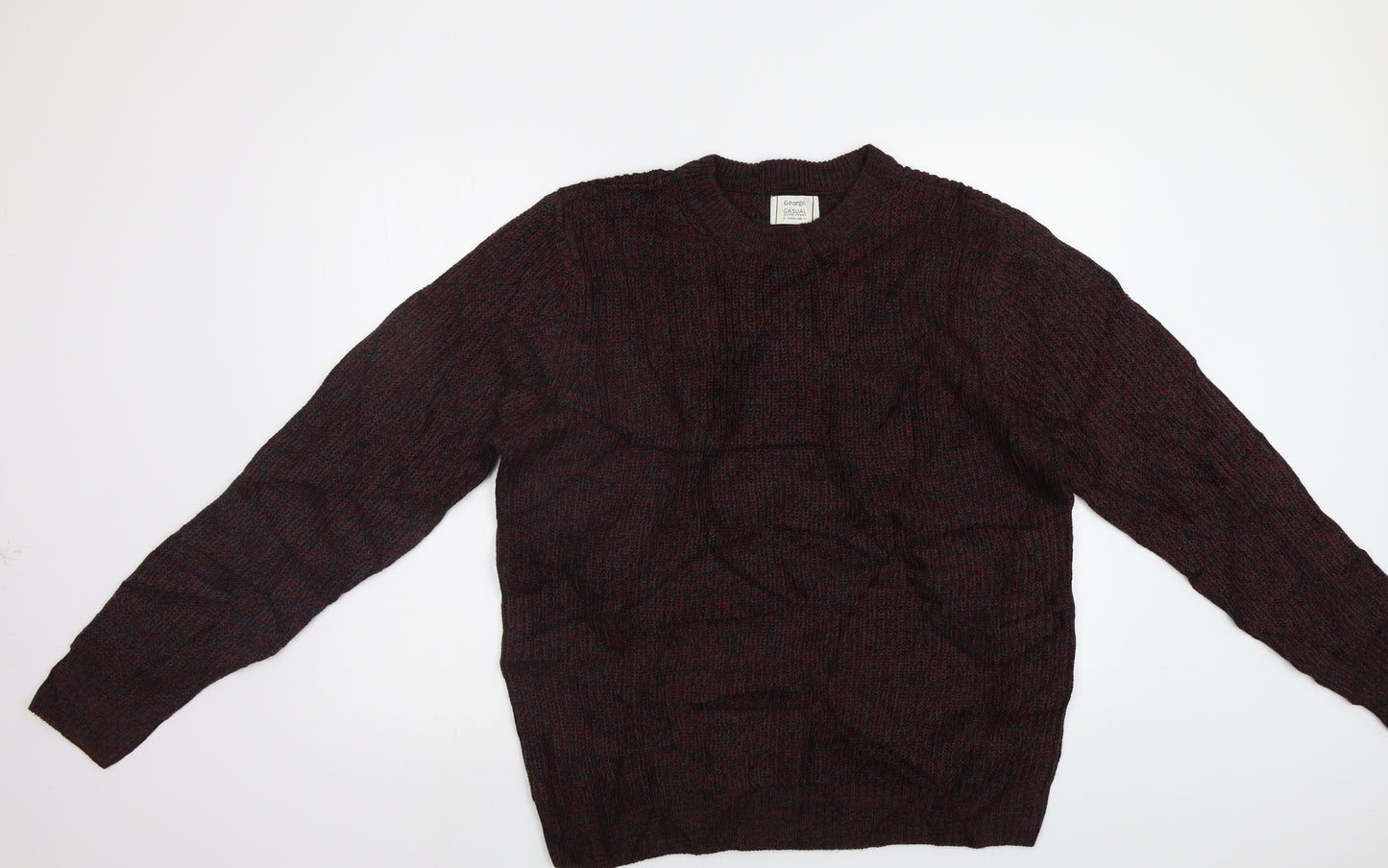 George Mens Red   Pullover Jumper Size L