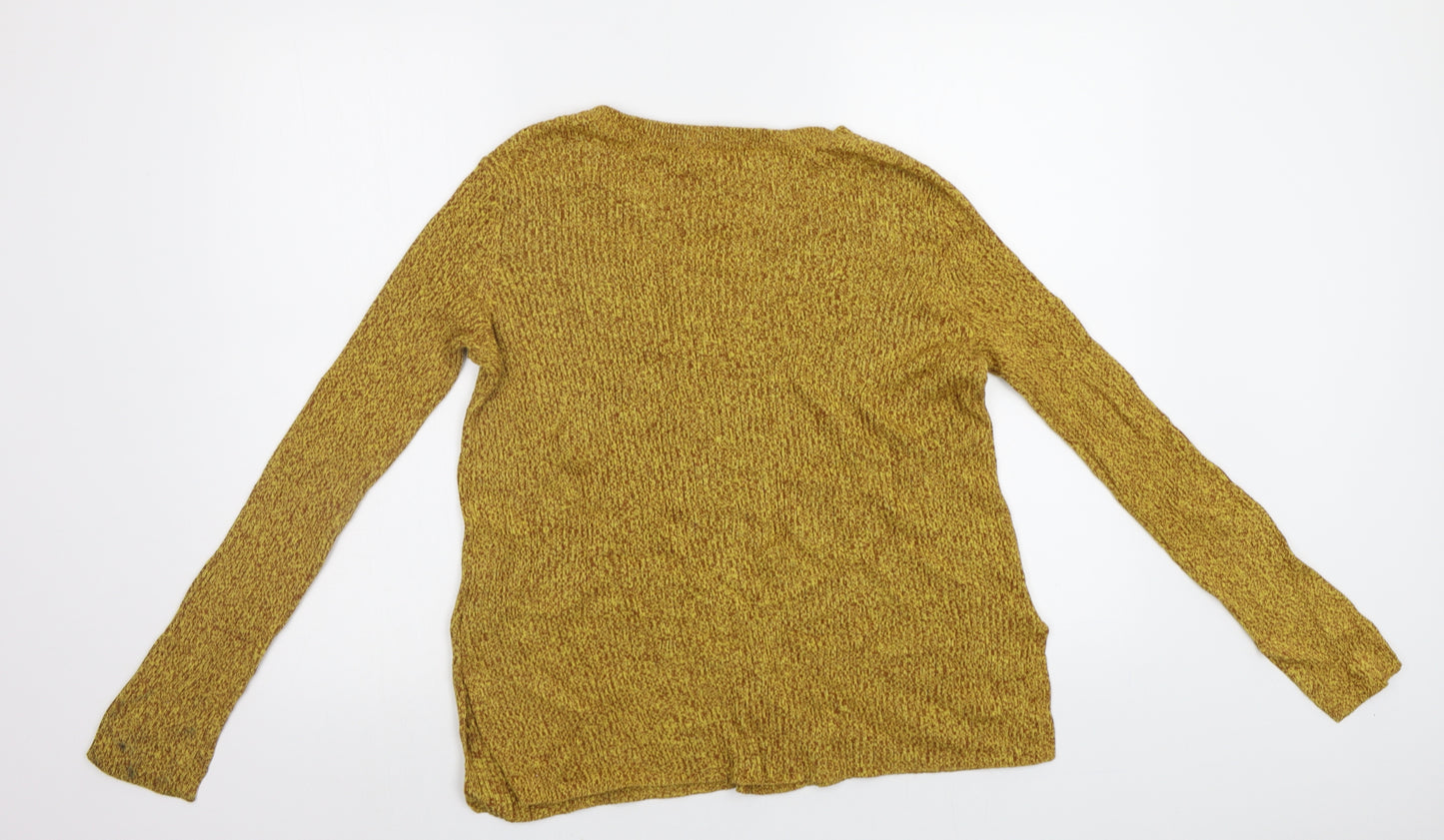 H&M Womens Yellow   Pullover Jumper Size M