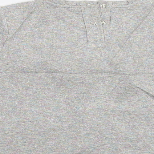 M&S Girls Grey   Pullover Jumper Size 6-7 Years