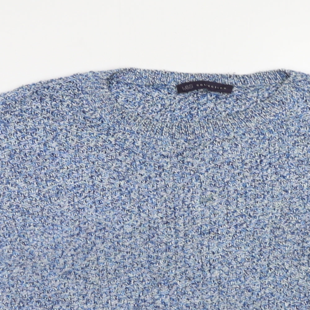 M&S Womens Blue   Pullover Jumper Size 14
