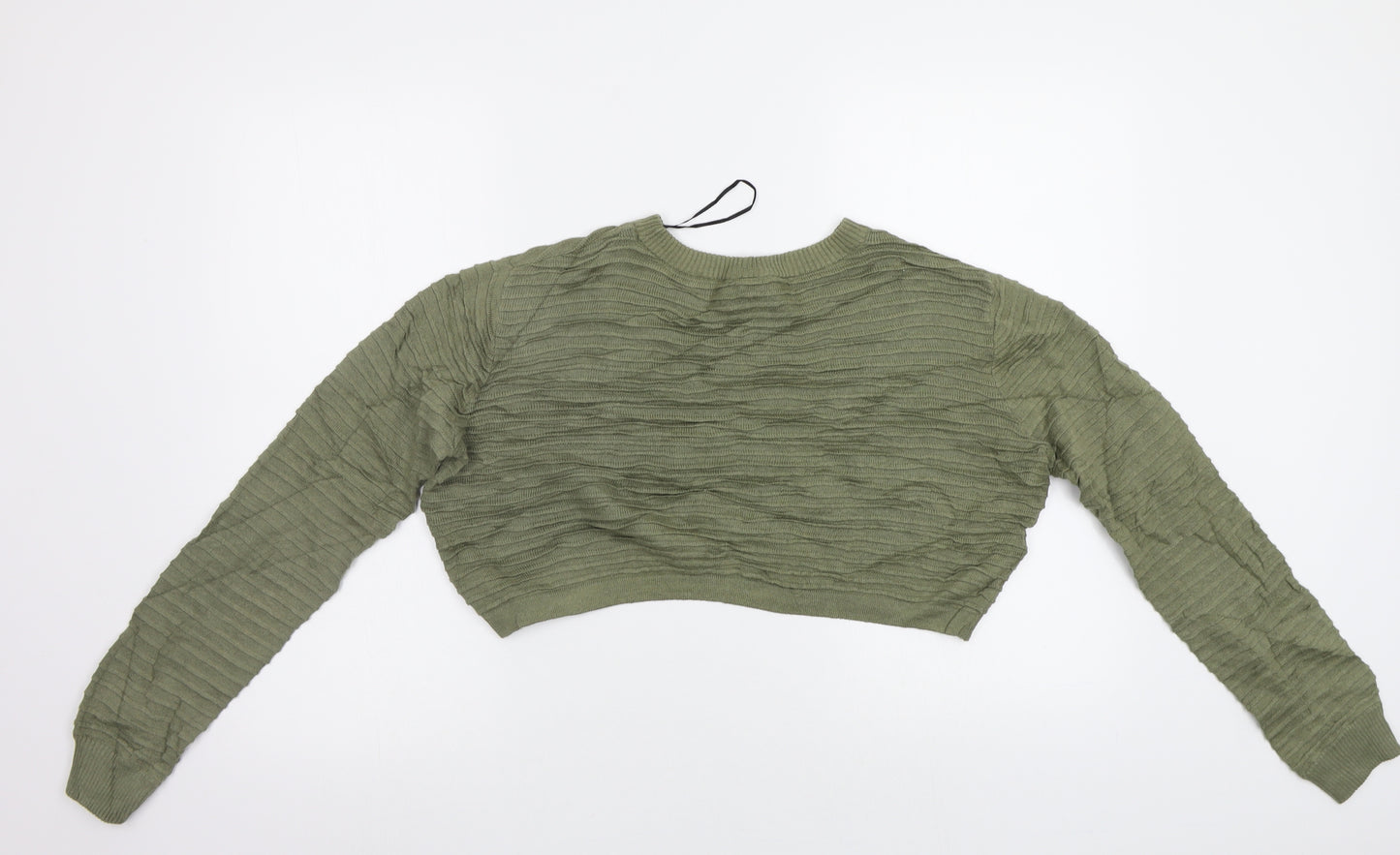 H&M Womens Green   Pullover Jumper Size S  - Cropped