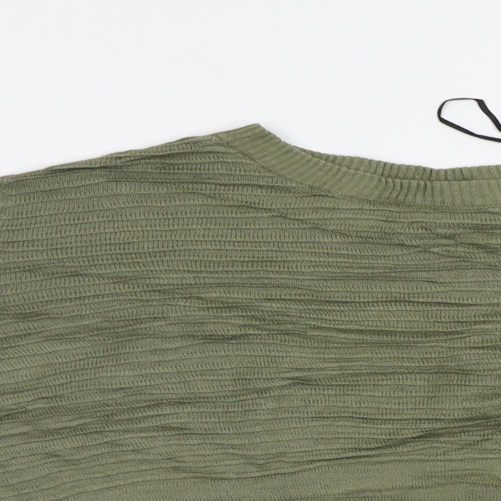 H&M Womens Green   Pullover Jumper Size S  - Cropped