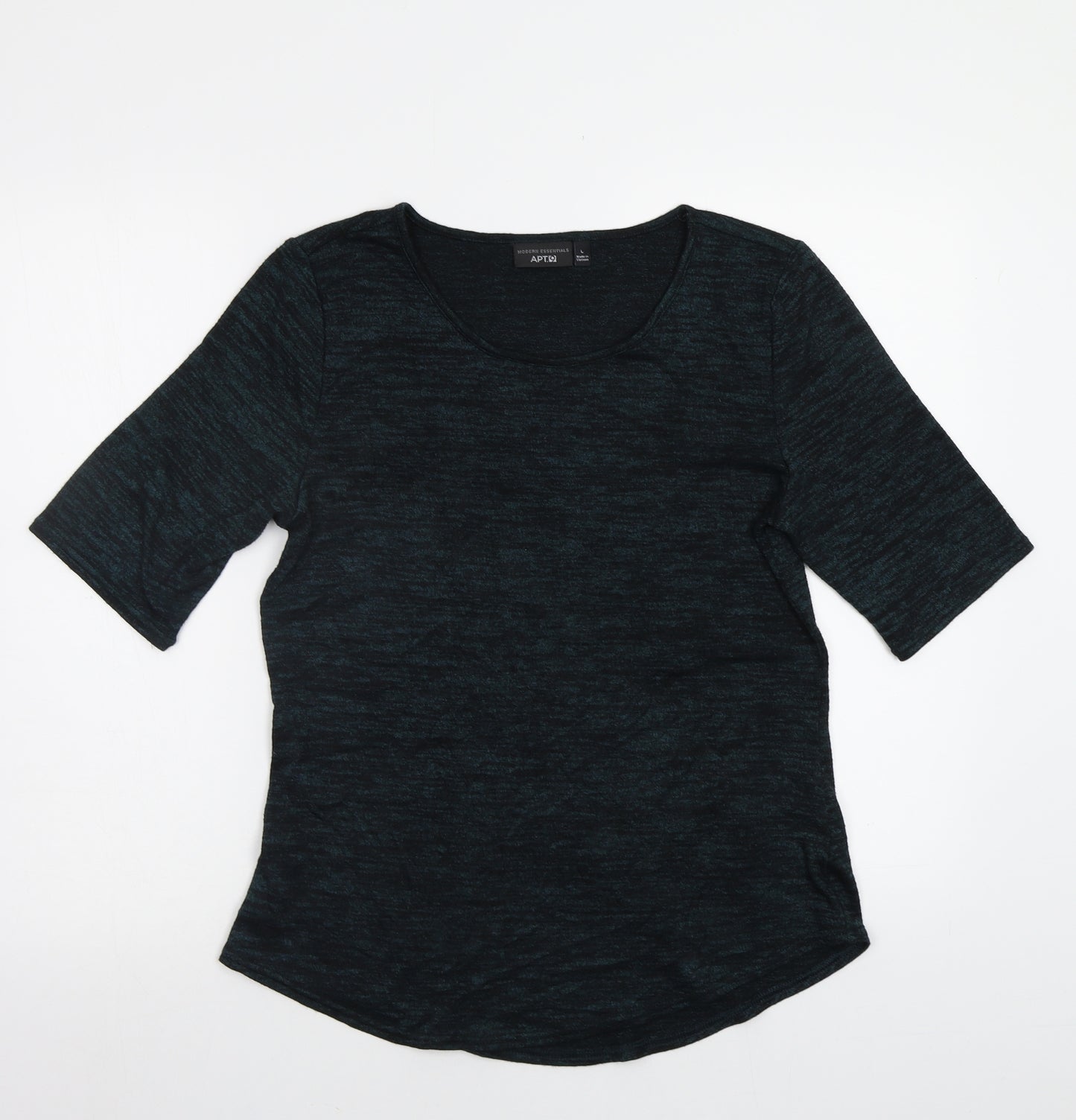 Apt. 9 Womens Green  Knit Basic T-Shirt Size L
