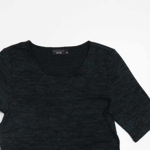 Apt. 9 Womens Green  Knit Basic T-Shirt Size L