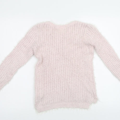 H&M Girls Pink   Pullover Jumper Size 10-11 Years