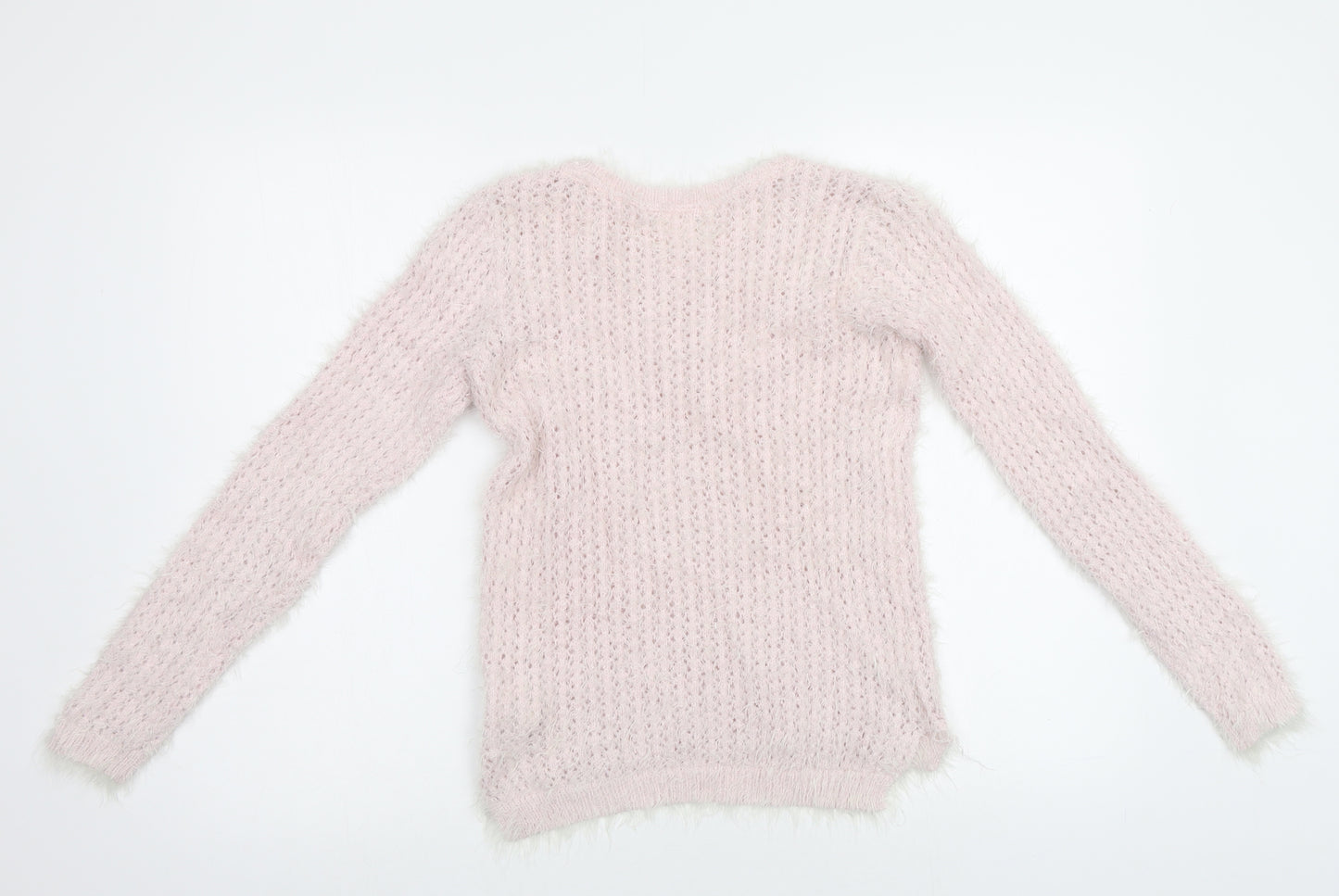 H&M Girls Pink   Pullover Jumper Size 10-11 Years