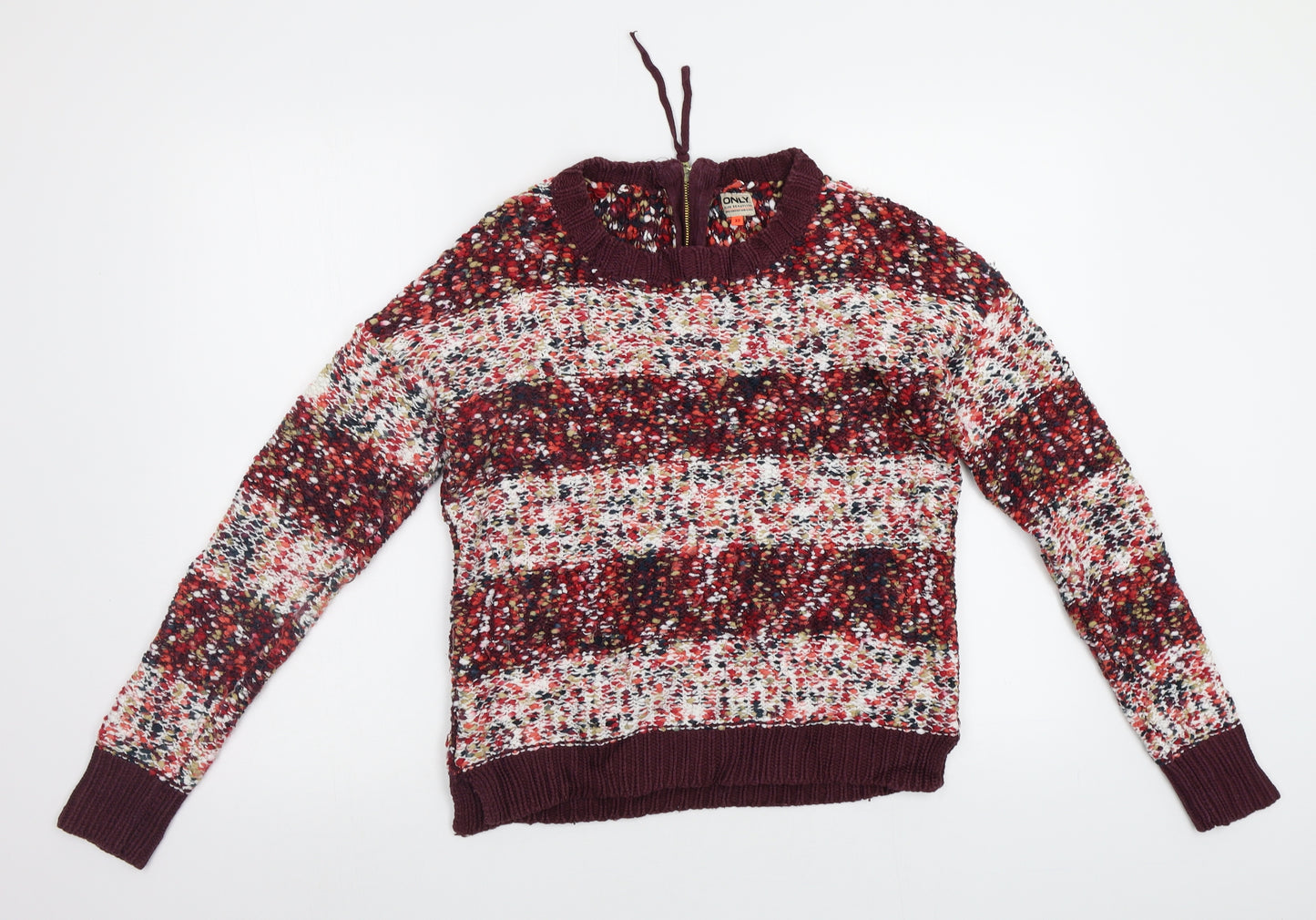 Only Womens Red   Pullover Jumper Size XS