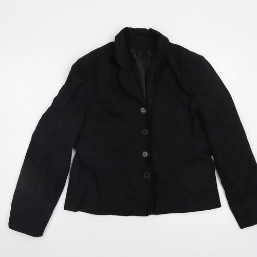 BHS Womens Black   Jacket Blazer Size 16
