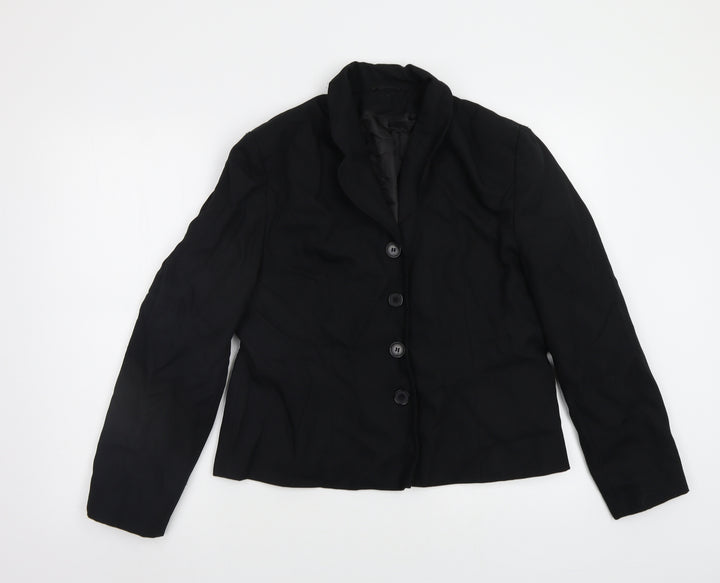 BHS Womens Black   Jacket Blazer Size 16