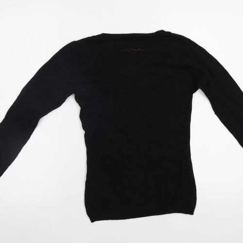 Teddy Smith Womens Black   Pullover Jumper Size S  - Stars