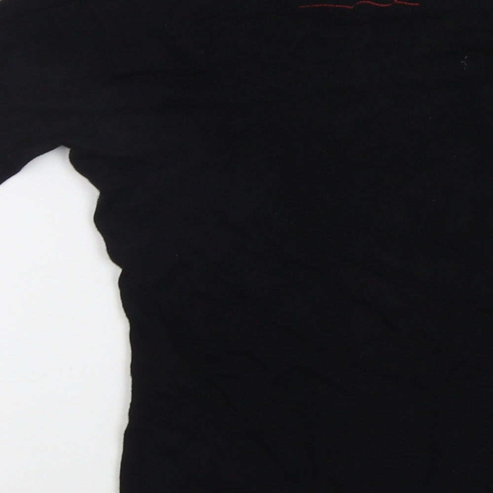 Teddy Smith Womens Black   Pullover Jumper Size S  - Stars
