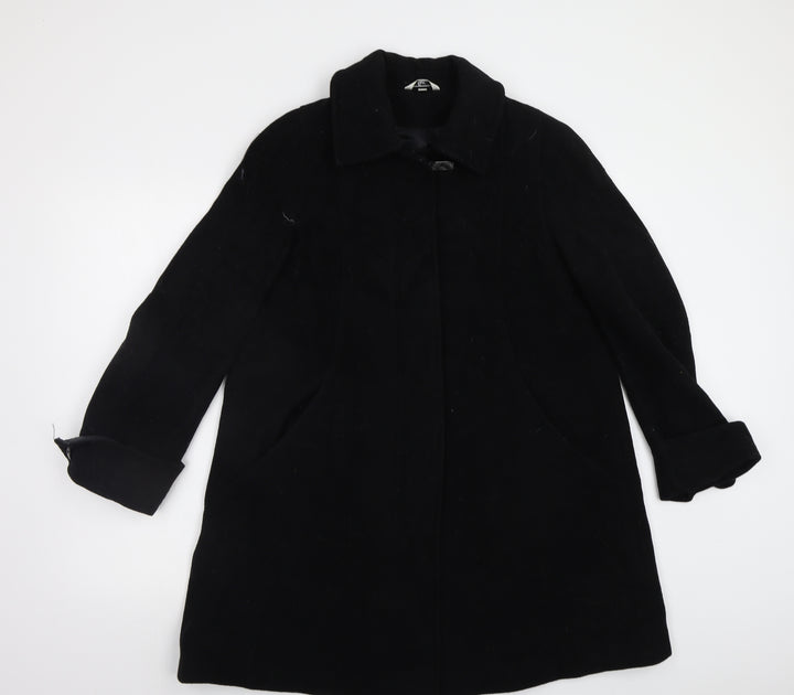 Klass Womens Black   Pea Coat Coat Size 8