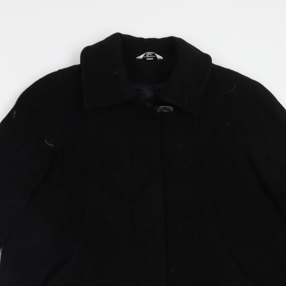 Klass Womens Black   Pea Coat Coat Size 8