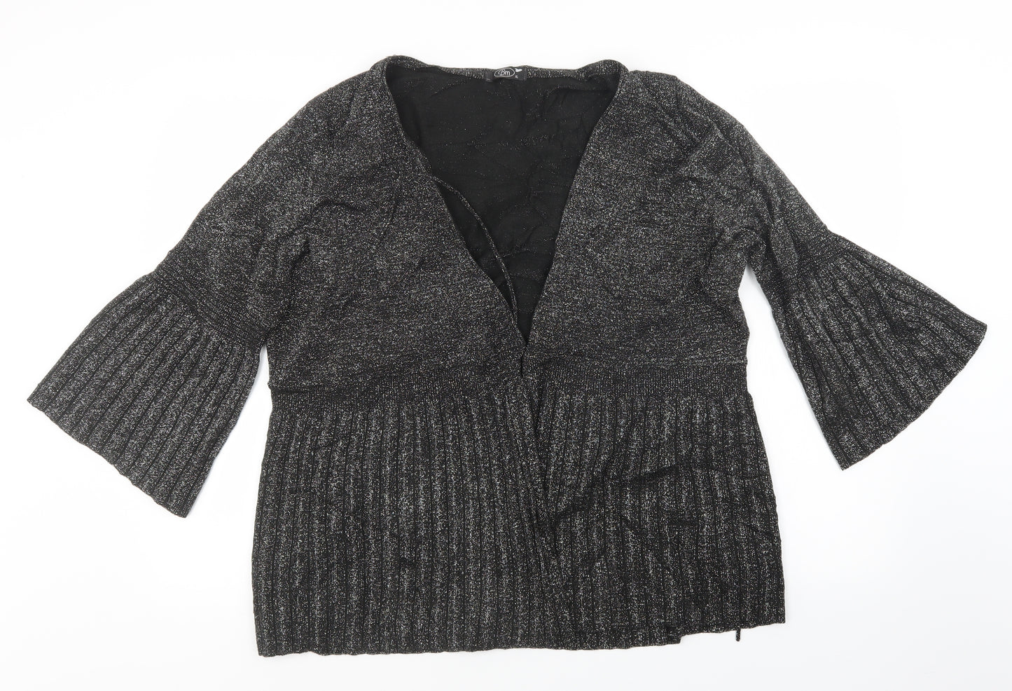 BM Womens Black   Cardigan Jumper Size XL