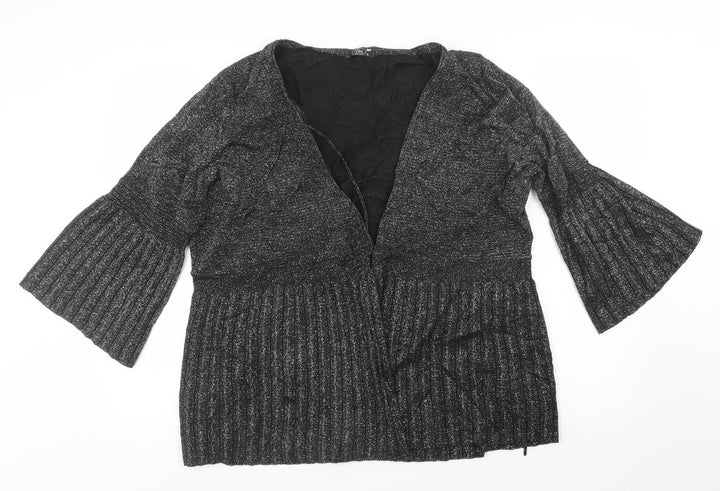 BM Womens Black   Cardigan Jumper Size XL