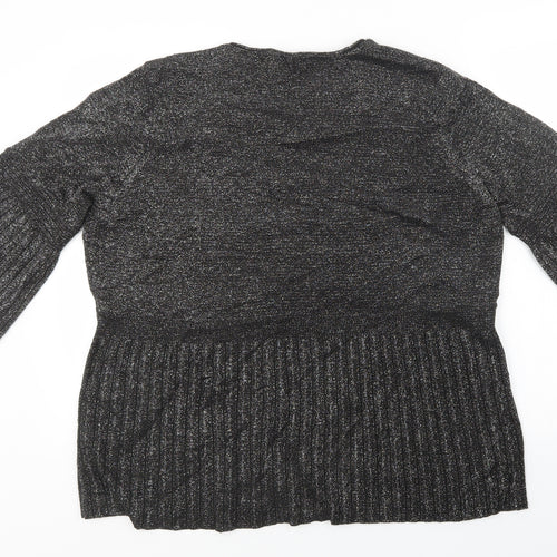 BM Womens Black   Cardigan Jumper Size XL