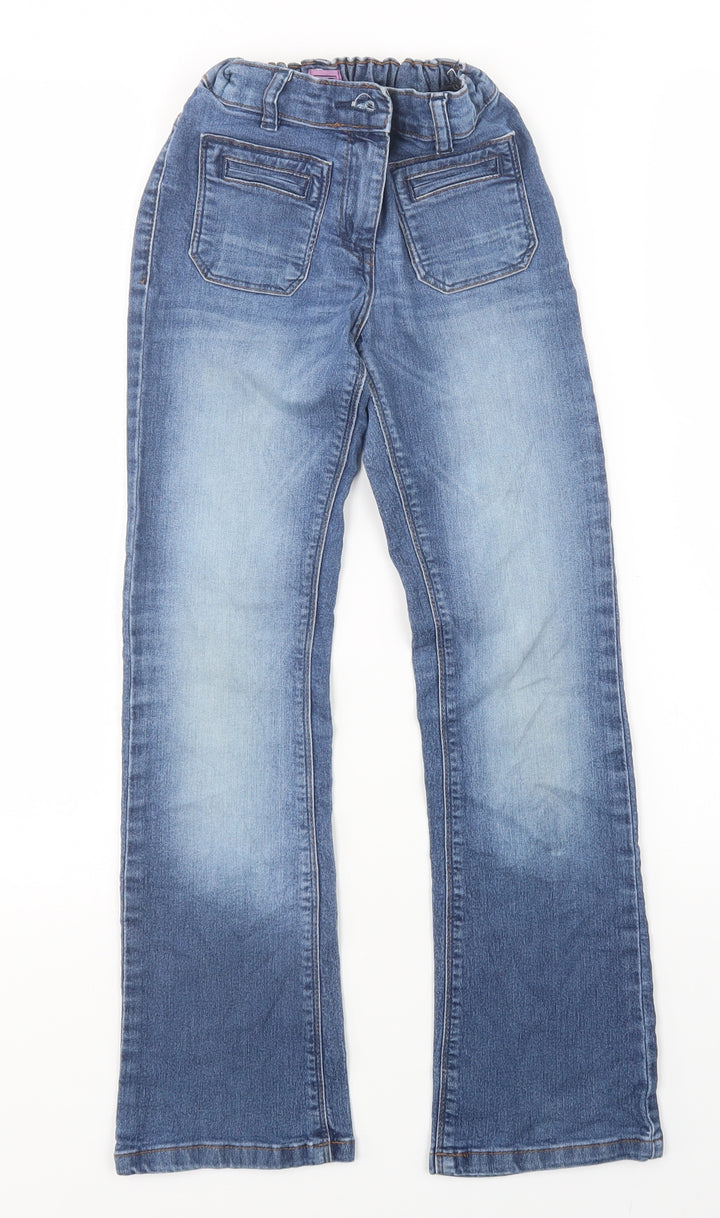 F&F Girls Blue Straight Jeans Size 9-10 Years