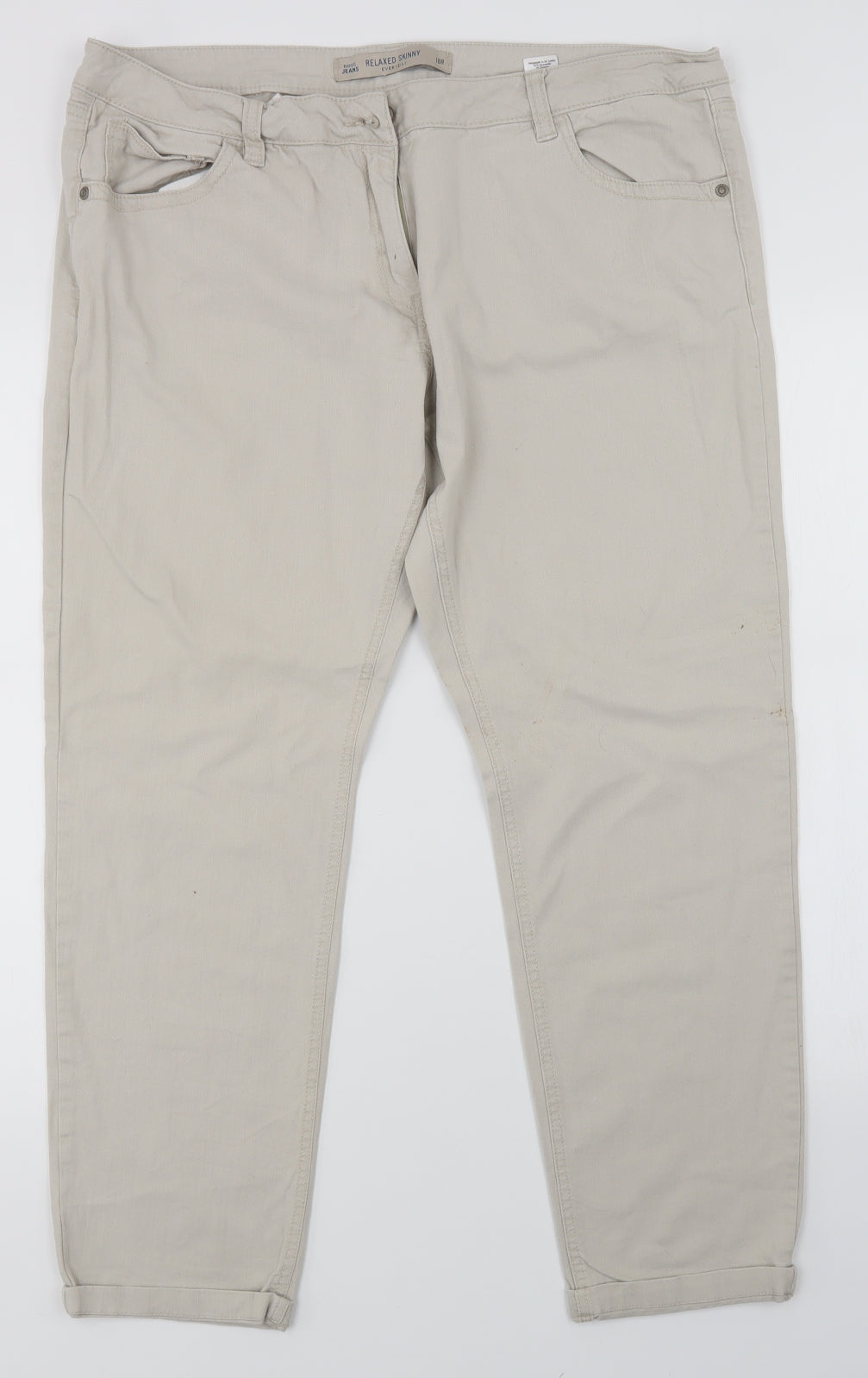NEXT Womens Beige   Skinny Jeans Size 18 L27 in