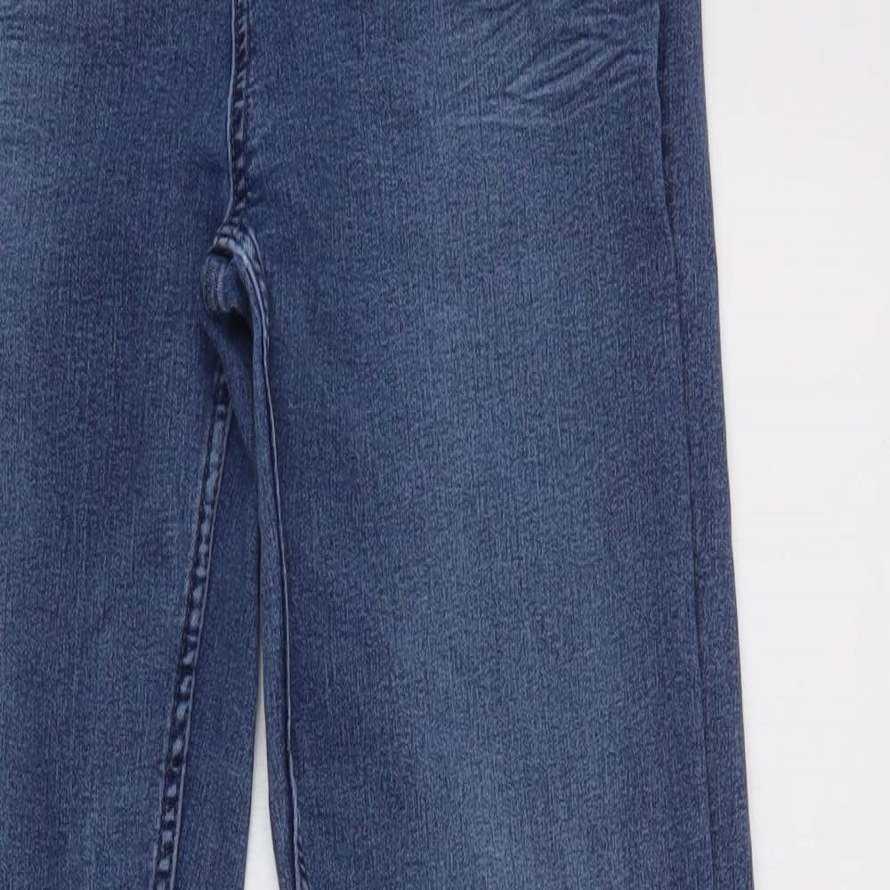 M&S Womens Blue   Straight Jeans Size 14 L31 in