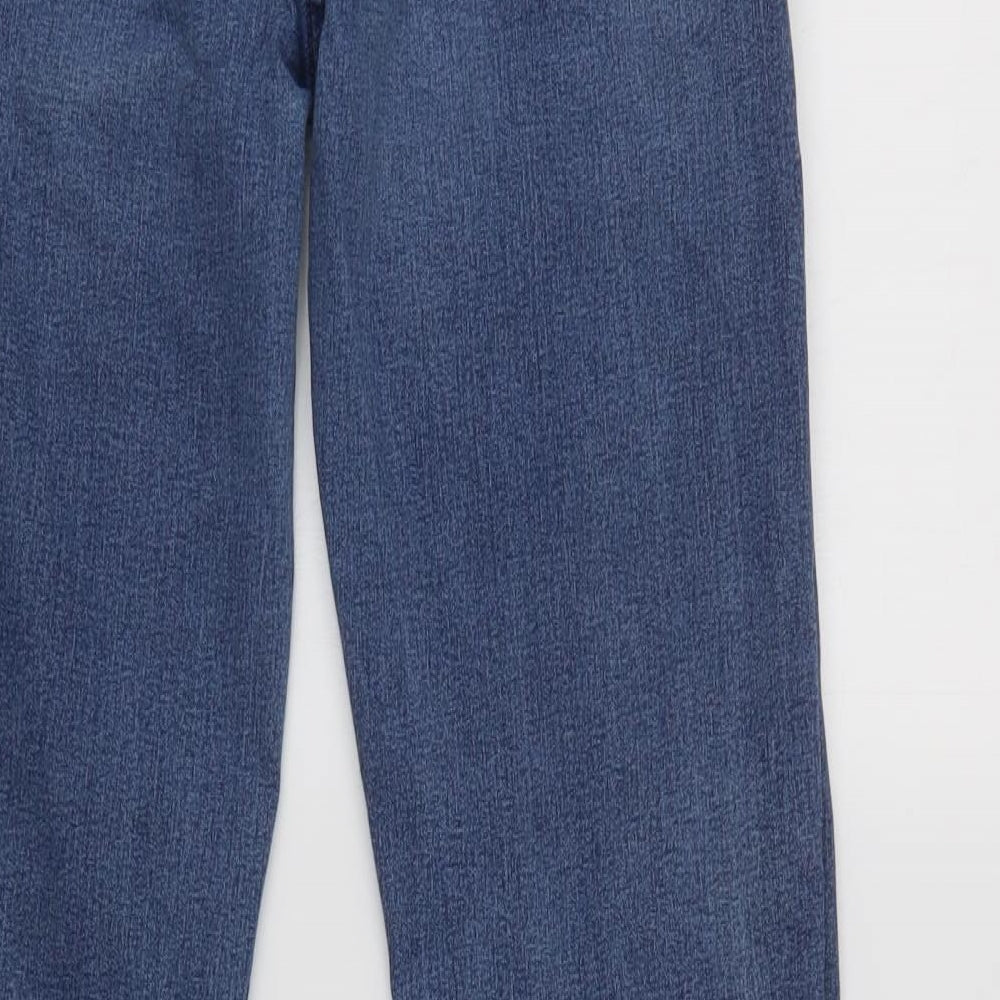 M&S Womens Blue   Straight Jeans Size 14 L31 in